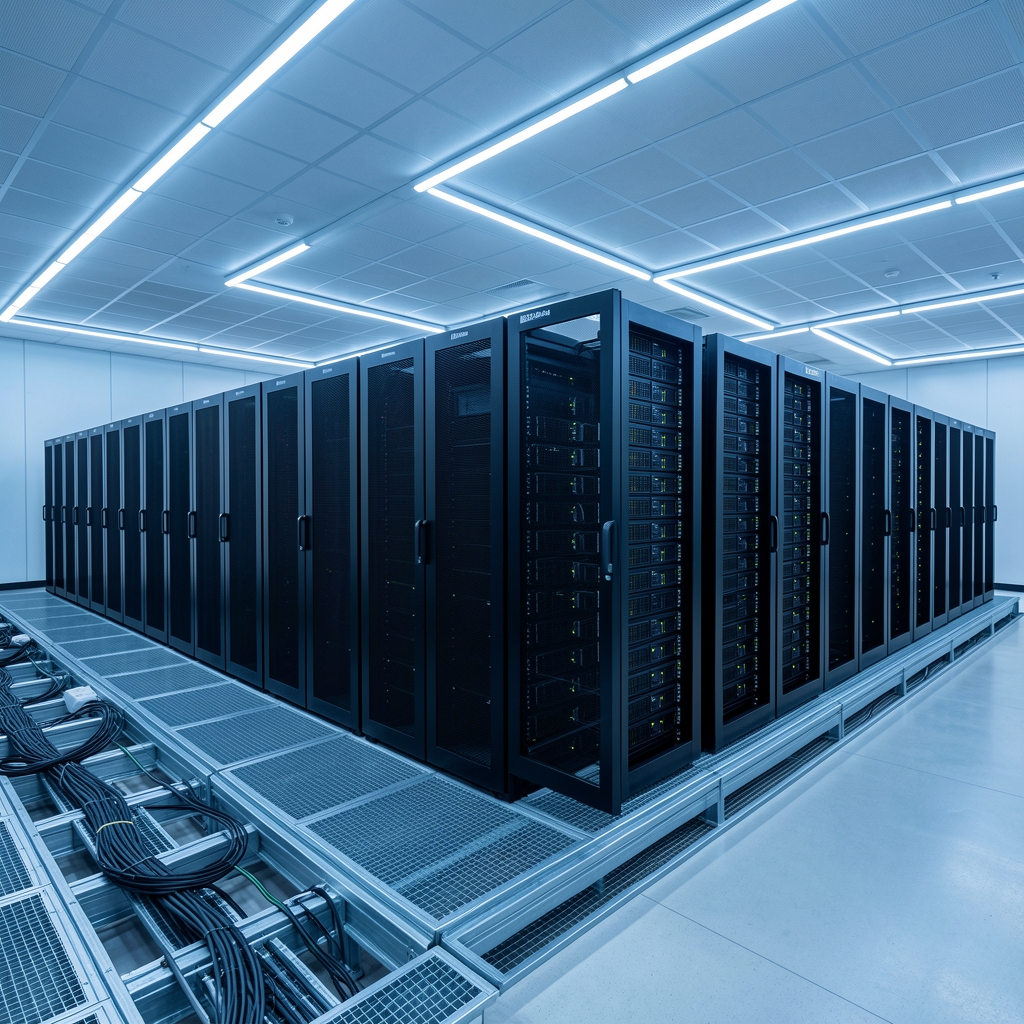 Dell PowerEdge R750 2U rack-mount server with dual Xeon processors and front-loading NVMe SSD bays