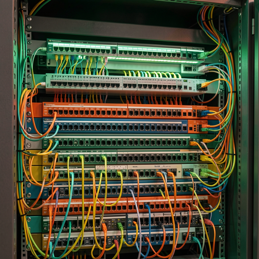 Cisco Catalyst 9300-48P enterprise managed PoE switch with 48 ports in 1U rack form factor silver chassis