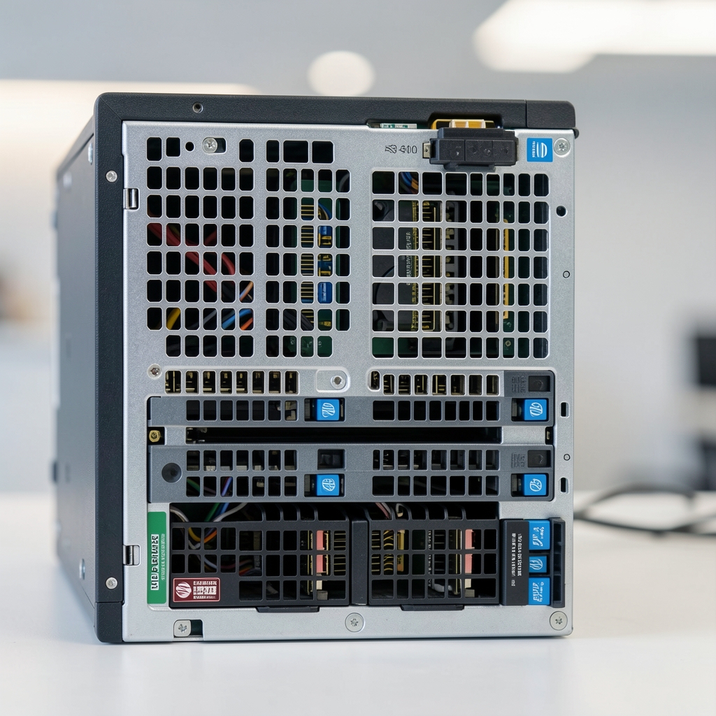 HPE ProLiant DL380 Gen11 rear panel with expansion slots and dual PSU