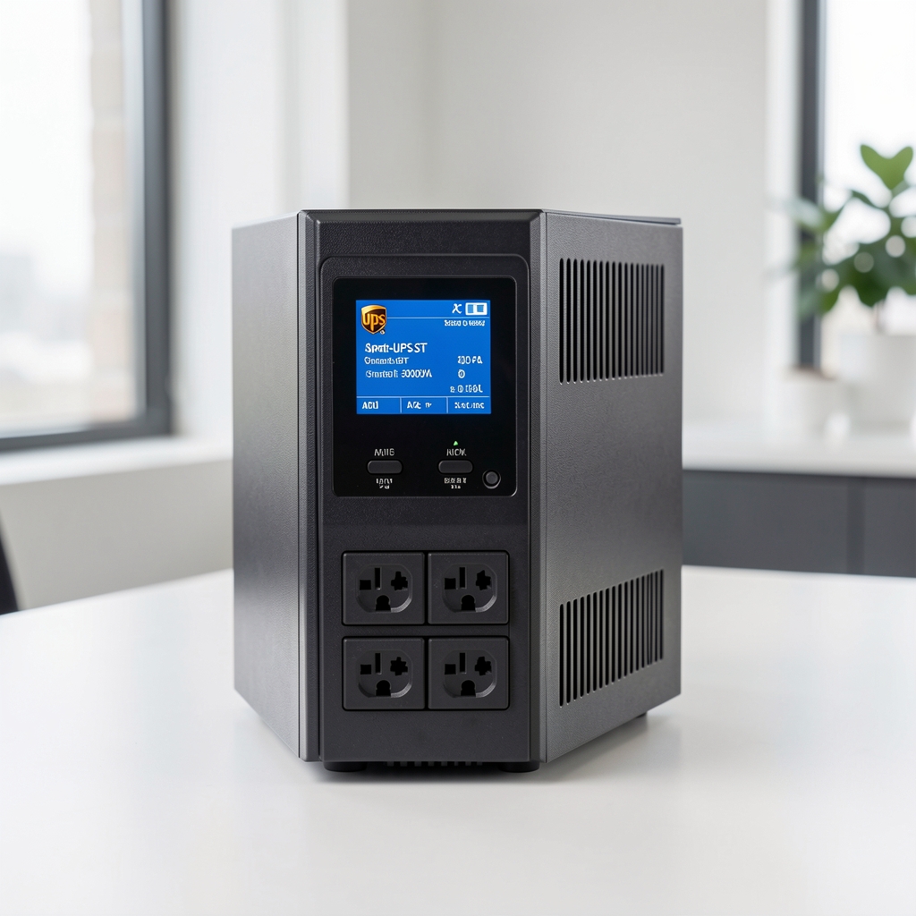 UPS APC Smart-UPS SRT 3000VA cu ecran LCD si prize de iesire multiple negru